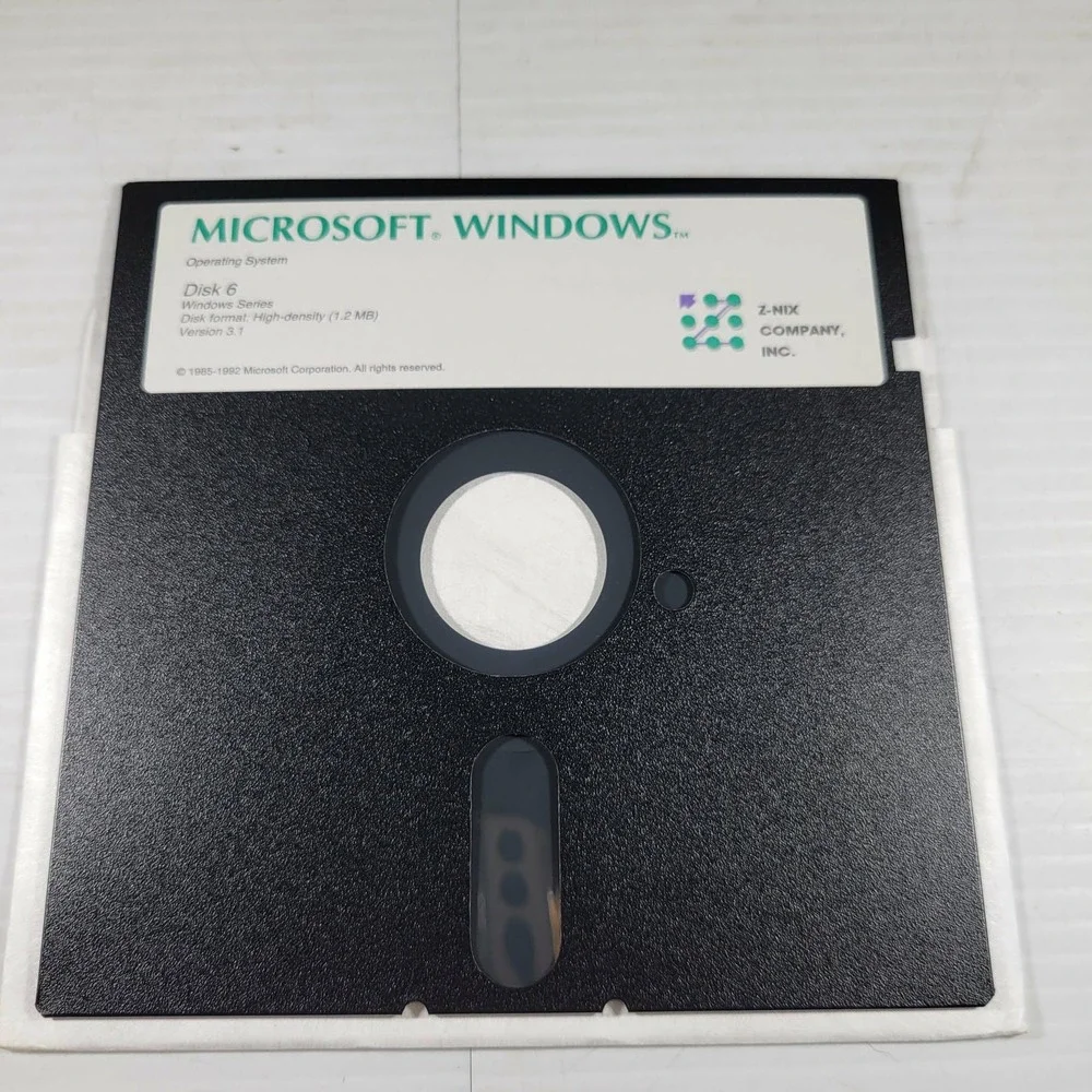 Microsoft Windows 3.1 Operating System 5.25